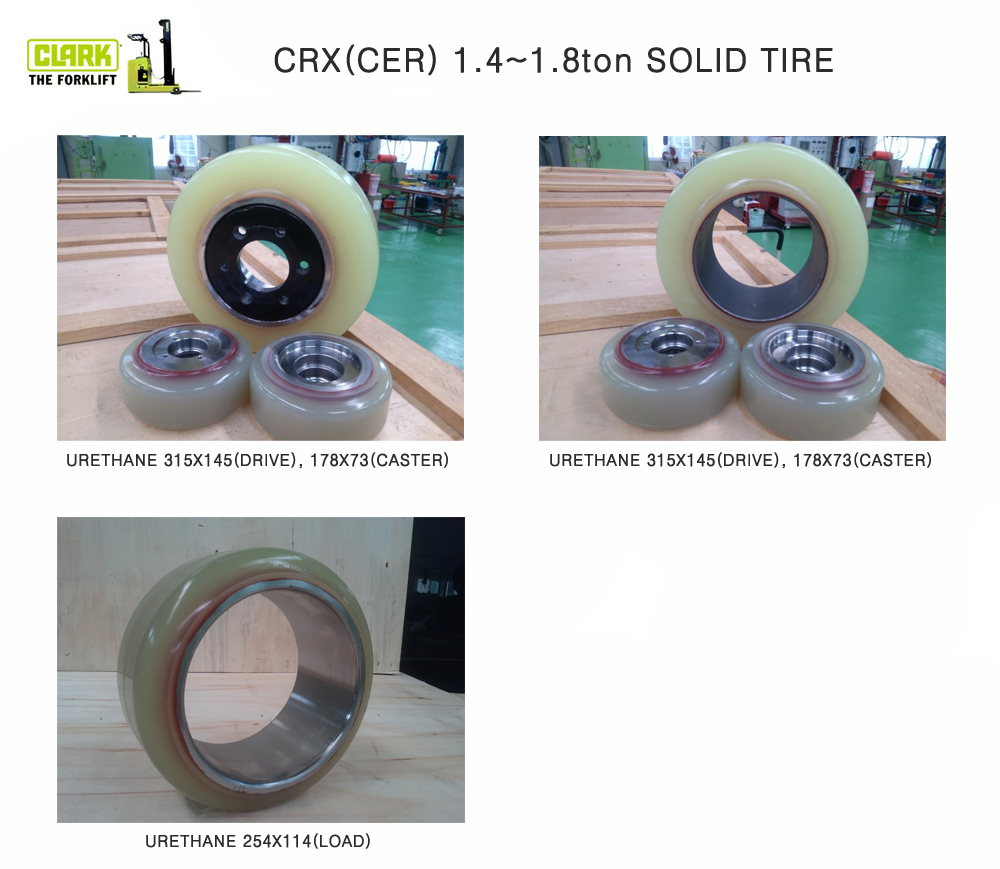 CLARK rech forklift urethane tire 