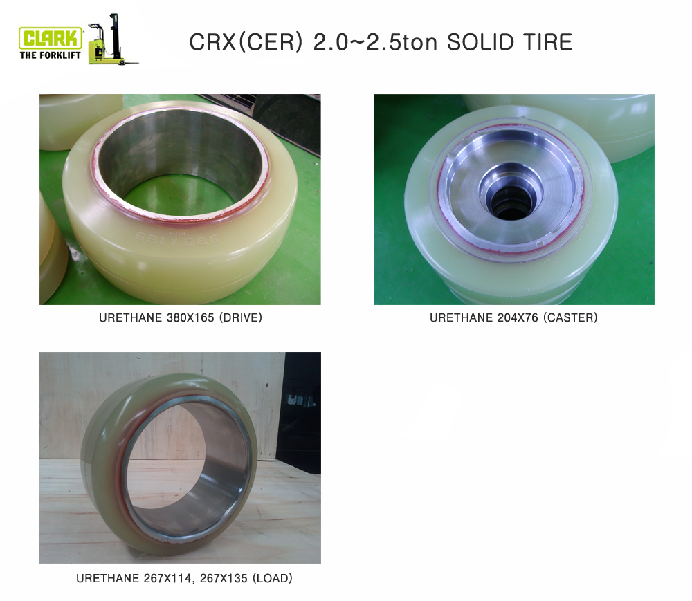 CLARK rech forklift urethane tire