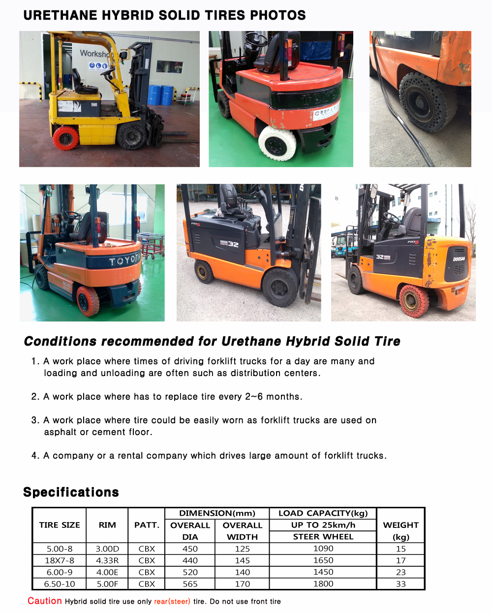 hybrid solid tyre